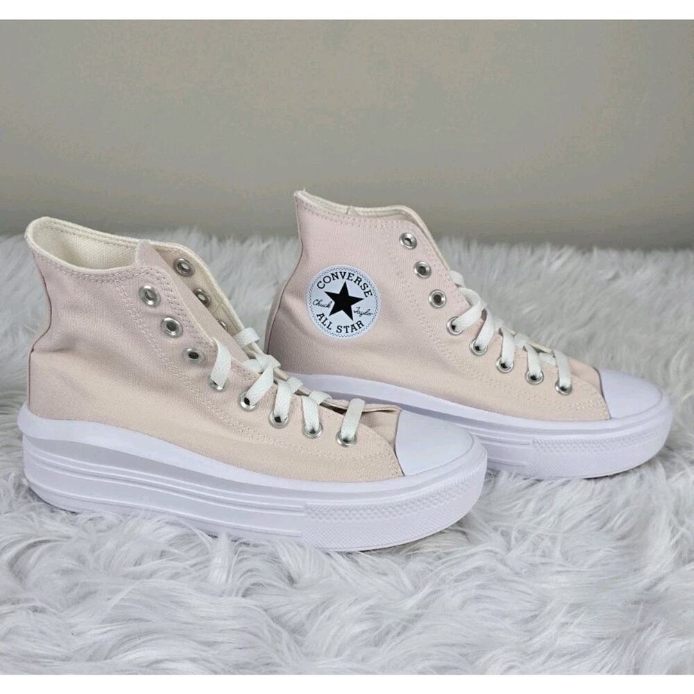 Converse Chuck Taylor All Star Move Platform Sneakers Women's Size 8 Pink Blush - Picture 2 of 8
